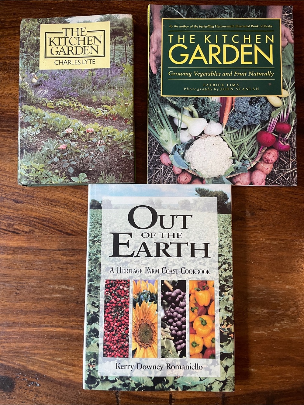 3 Mixed Lot of Three: Out of the Earth + The Kitchen Garden Lyte Lima